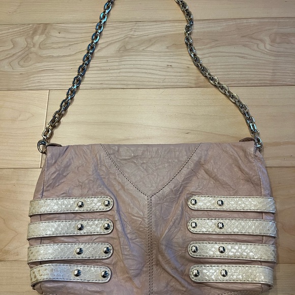 Jimmy Choo Pink Leather Chain Strap Bag - Picture 3 of 15